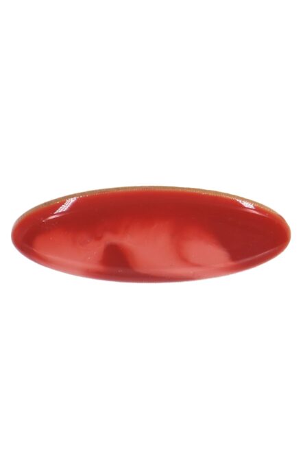 Broche de flamenca mediano esmaltado acuarela color coral degradado - Imagen 1