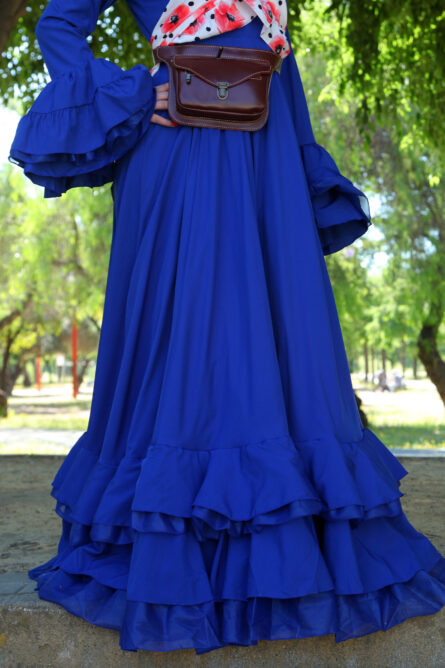 BATA ROMERA GABRIELA AZUL ELÉCTRICO - Imagen 3