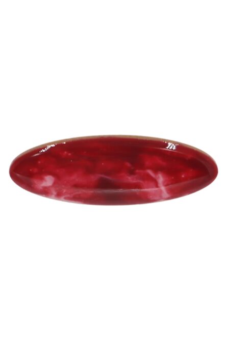 Broche de flamenca mediano esmaltado acuarela color burdeos degradado - Imagen 1