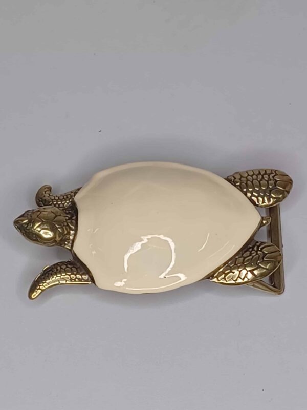 Hebilla tortuga marfil esmaltada