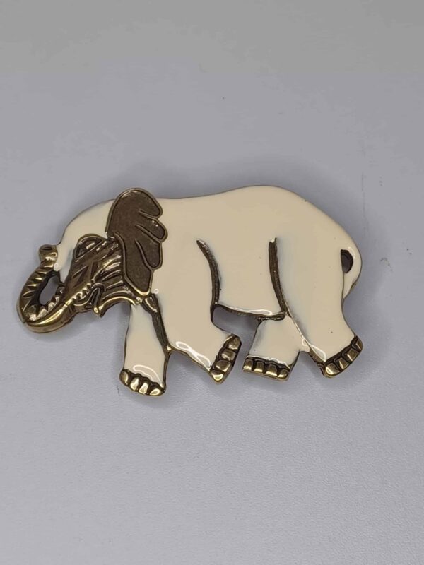 Hebilla elefante marfil esmaltada