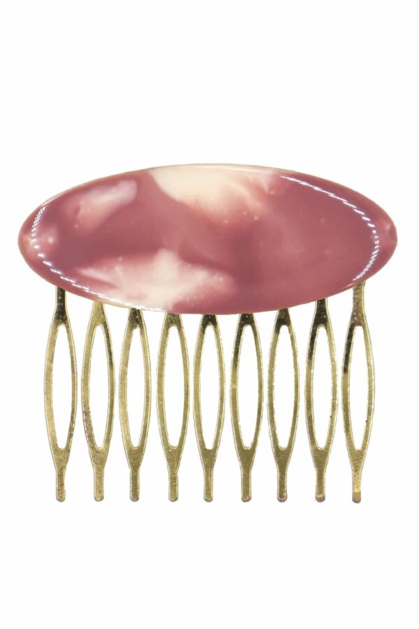 Peinecillo de flamenca mediano esmaltado acuarela color maquillaje degradado