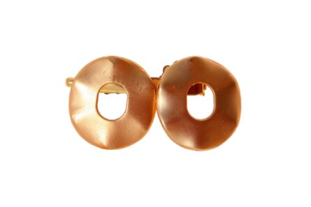 Broche dorado con fornitura circular - Imagen 1