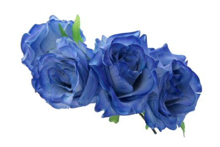 Diadema de rosas en color azulina - Imagen 1