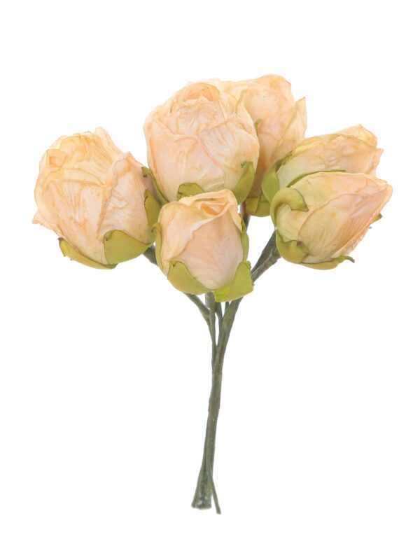 Capullo envejecido de rosas color Beige