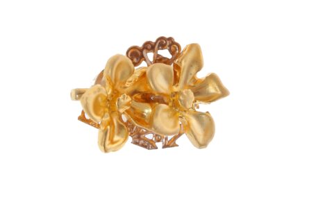 Broche dorado flores silvestres - Imagen 1