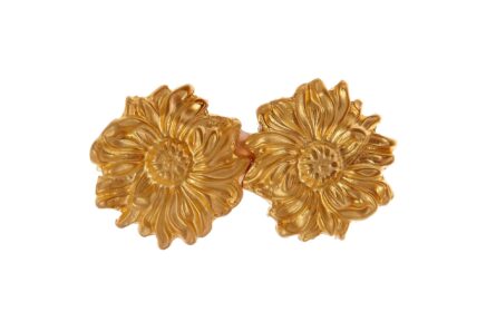 Broche dorado de girasoles - Imagen 1