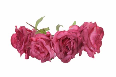 Diadema de rosas en color buganvilla - Imagen 1