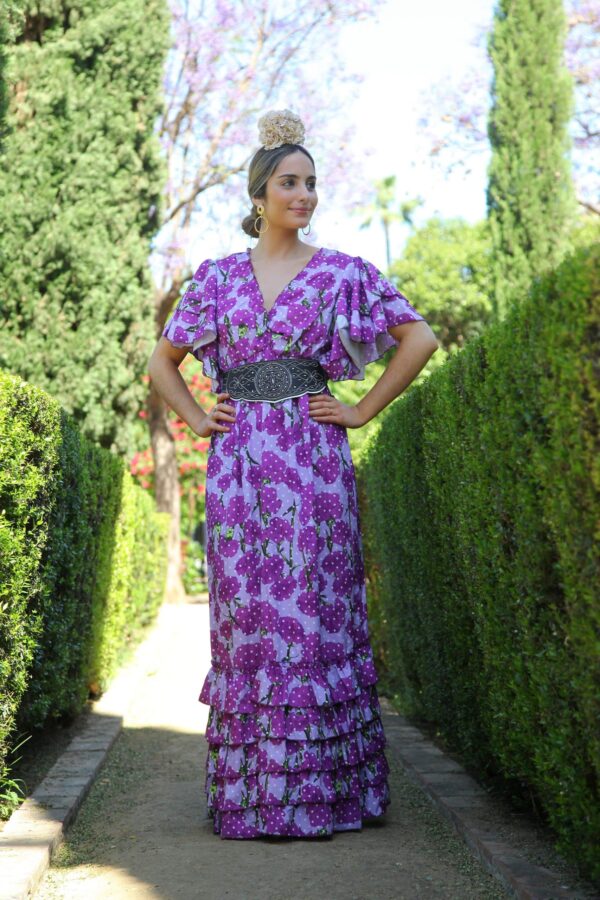 Bata Rociera Clavel estampada