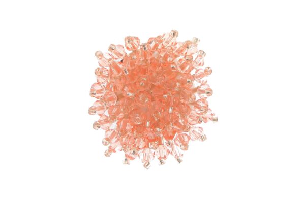Broche con apliques de cristal en color Salmón