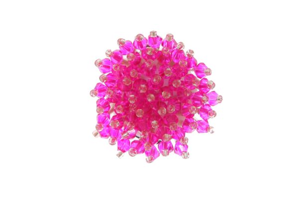 Broche con apliques de cristal en color Rosa