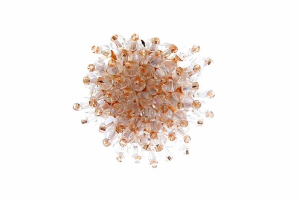 Broche con apliques de cristal en color Blanco