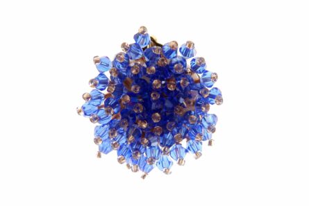 Broche con apliques de cristal en color Azulina - Imagen 1