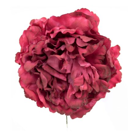Flor de flamenca estilo peonia Tinto - Imagen 1