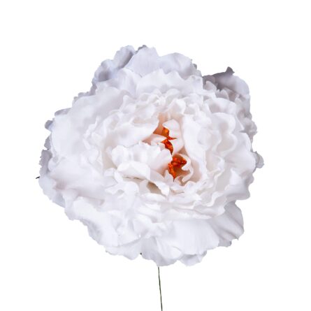 Flor de flamenca estilo peonia color blanco - Imagen 1