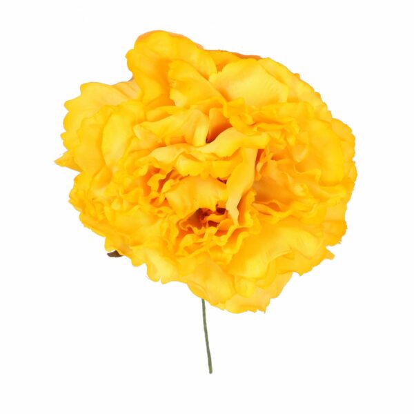 Flor de flamenca estilo peonia color Amarillo