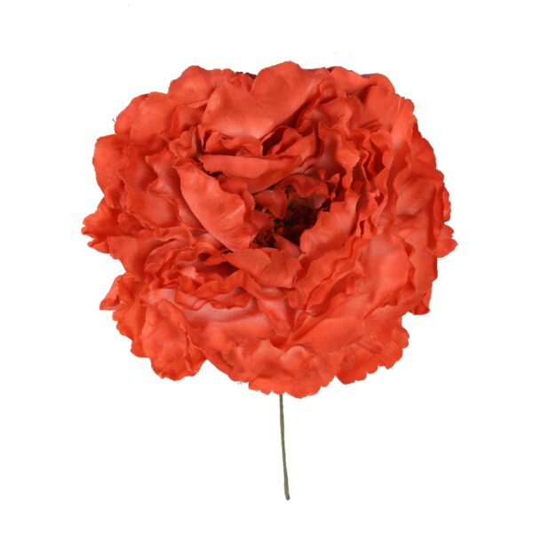 Flor de flamenca estilo peonia color caldera