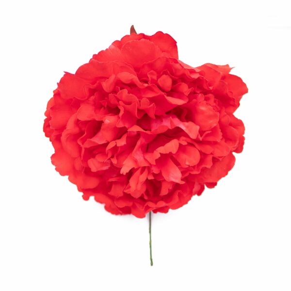 Flor de flamenca estilo peonia color Rojo