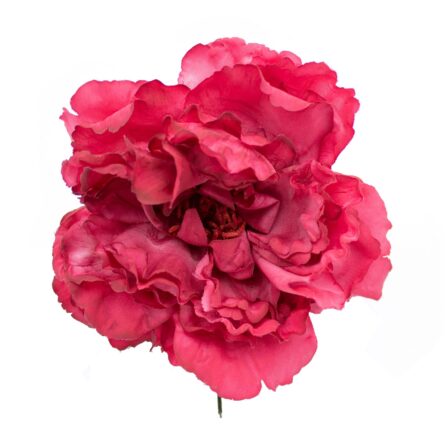 Flor de flamenca estilo peonia color Carmín - Imagen 1