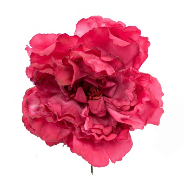 Flor de flamenca estilo peonia color Carmín