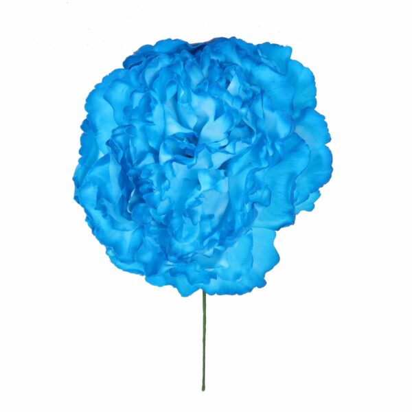 Flor de flamenca estilo peonia color turquesa