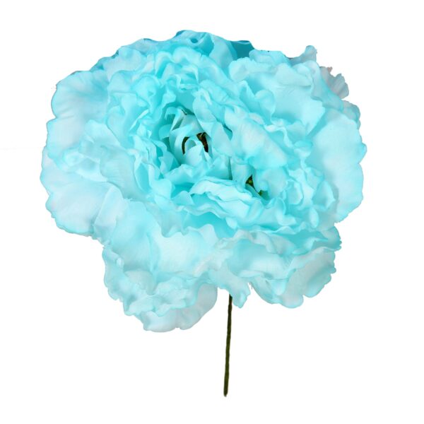 Flor de flamenca estilo peonia color Agua Mar Pastel