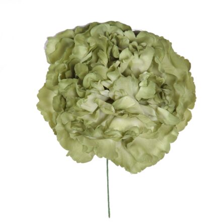 Flor de flamenca estilo peonia color Verde Caqui - Imagen 1