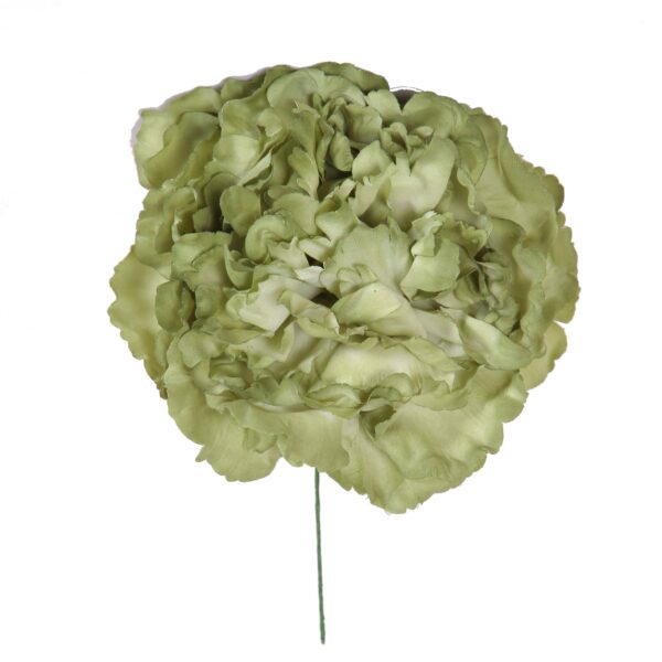 Flor de flamenca estilo peonia color Verde Caqui