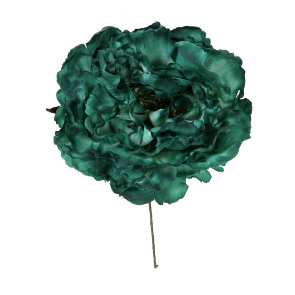 Flor de flamenca estilo peonia color Verde Botella