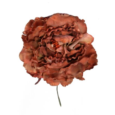 Flor de flamenca estilo peonia color cobre - Imagen 1