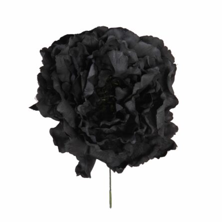 Flor de flamenca estilo peonia color negro - Imagen 1