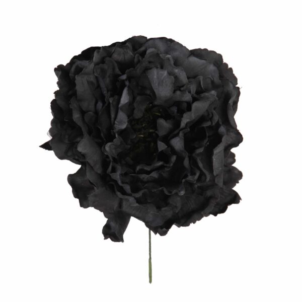 Flor de flamenca estilo peonia color negro
