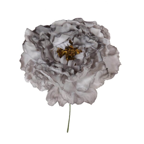 Flor de flamenca estilo peonia color gris
