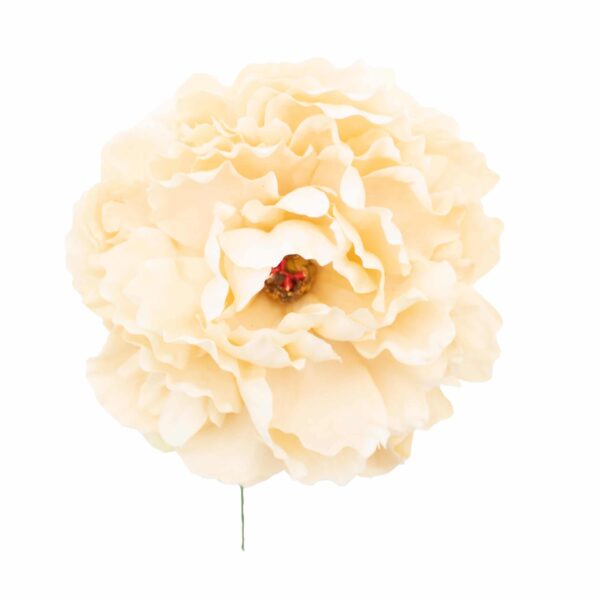 Flor de flamenca estilo peonia color Marfil