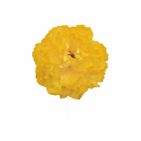 Flor de flamenca estilo peonia color Amarillo