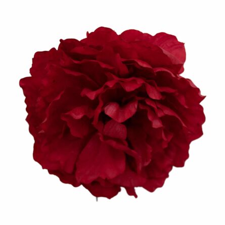 Flor de flamenca estilo peonia color Rojo - Imagen 1