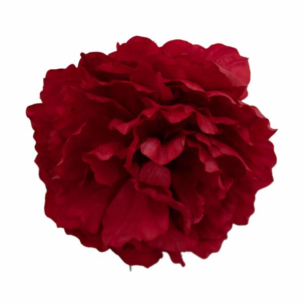 Flor de flamenca estilo peonia color Rojo