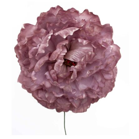 Flor de flamenca estilo peonia color Malva Antiguo - Imagen 1