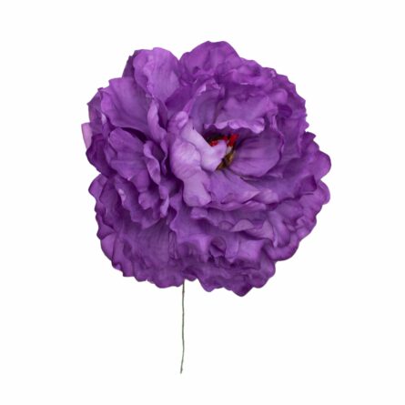 Flor de flamenca estilo peonia color Morado - Imagen 1