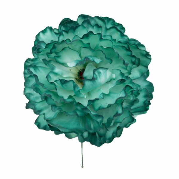 Flor de flamenca estilo peonia color Verde Botella