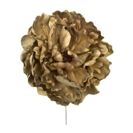 Flor de flamenca estilo peonia color Oro - Imagen 1