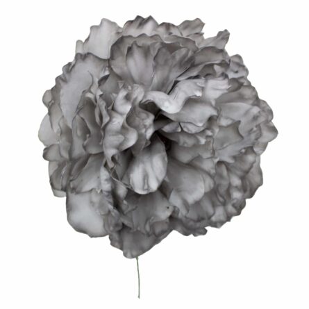 Flor de flamenca estilo peonia color Gris - Imagen 1