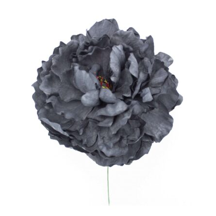 Flor de flamenca estilo peonia color Negro - Imagen 1