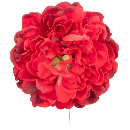 Flor de flamenca estilo peonía color Rojo - Imagen 1