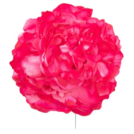 Flor de flamenca estilo peonía color Fucsia - Imagen 1