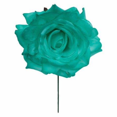 Rosa de flamenca color Verde Agua - Imagen 1