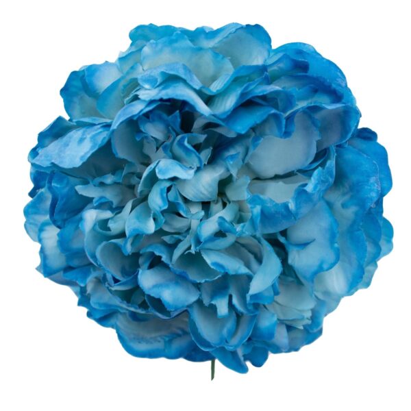 Flor de flamenca estilo peonia color Azul Azafata