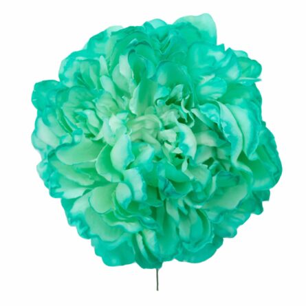 Flor de flamenca estilo peonía color Verde Agua - Imagen 1