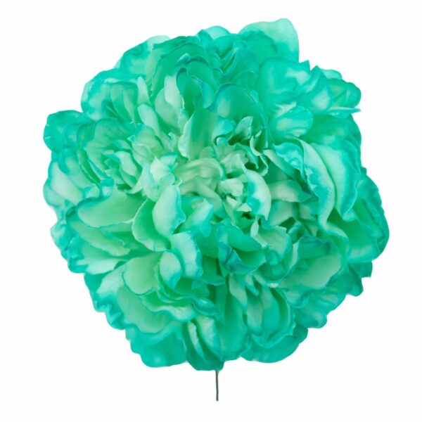 Flor de flamenca estilo peonía color Verde Agua