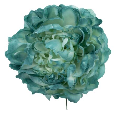 Flor de flamenca estilo peonía color Verde Agua Envejecido - Imagen 1